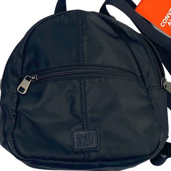 Nylon Black Mini Backpack Crossbody Nwt 